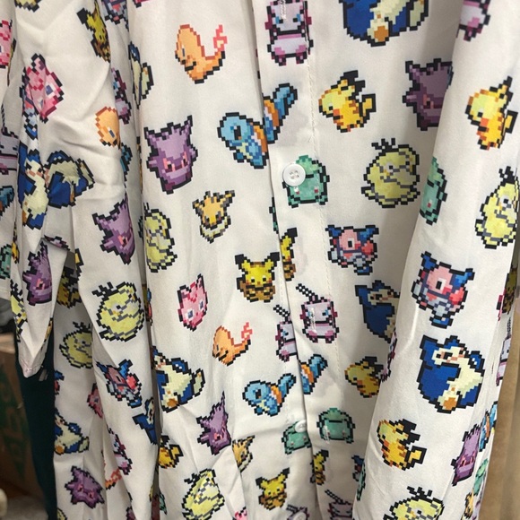 Colorful Character Print Hooded Robe - Picture 3 of 6